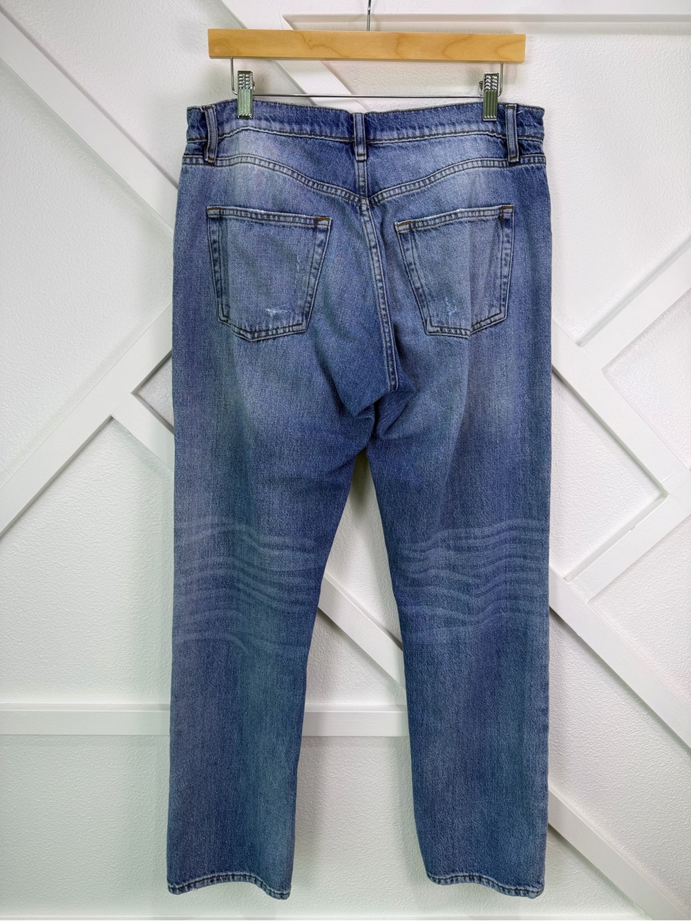 Frame Le Slouch Straight Leg Jeans In Newell Size 28 - Picture 7 of 13